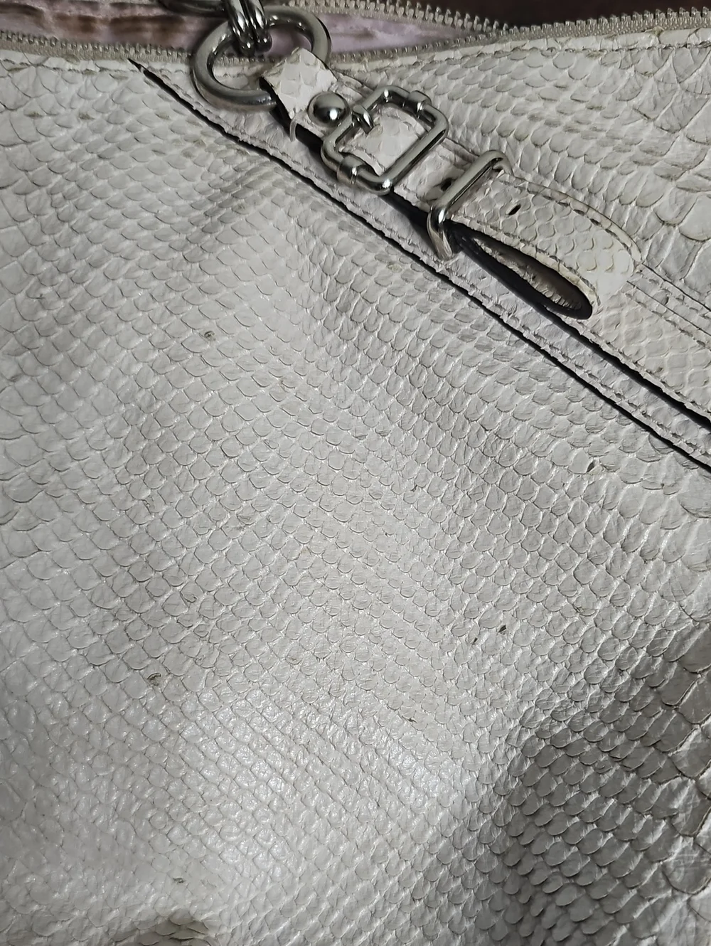 Reduced Price...Coach Madison Sophia Python-Embossed Leather Satchel K1098-16346